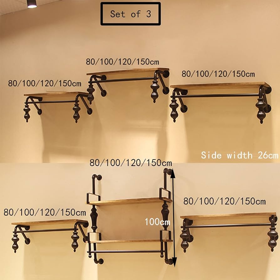 Amazon | 3pcs ハンガーラック 洋服ラック ディスプレイラック 頑丈